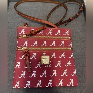 EUC Dooney & Bourke University of Alabama Triple Zip Crossbody